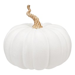 Homesense Halloween white plaster pumpkin