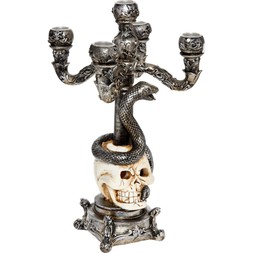 Skull And Snake Candelabra &pound;12.99