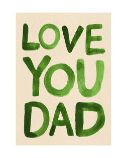 Love You Dad Father's Day Card