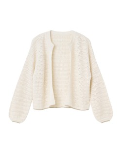 Ecru Sparkle Open Front Cardigan £65 €85