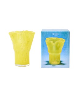 Verde Yellow Glass Vase £17.50