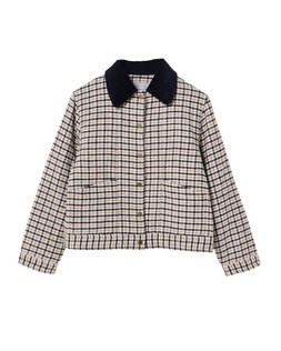 Black and Brown Check Wool Blend Jacket £100