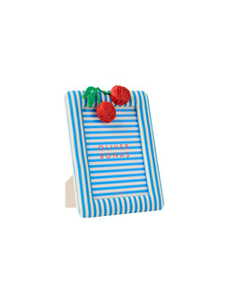 Fruta Blue & White Cherry Photo Frame 5X7