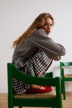 Oliver Bonas Black Gingham Check Mini Dress £75 (9)
