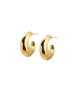 Oliver Bonas George Organic Curve Stainless Steel Hoops £28