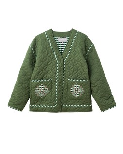 Oliver Bonas Green Patchwork Quilted Jacket £110