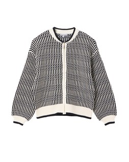 Oliver Bonas Mono Stripe Stitch Bomber £85
