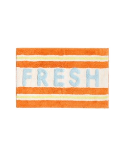 Orange & Blue Fresh Striped Bathmat £29.5