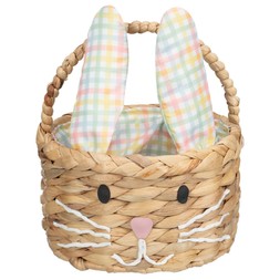 B&M HOME SS26 // EASTER // BUNNY WICKER BASKET // £7