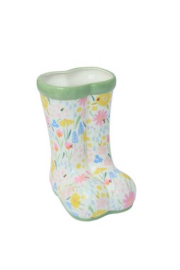 B&M GARDEN SS26 // GARDEN LIFE // WELLINGTON BOOT PLANTER // £10 //