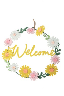 B&M GARDEN SS26 // GARDEN LIFE // METAL DAISY WREATH // £5 //