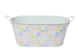 B&M GARDEN SS26 // GARDEN LIFE // PRINTED TIN TROUGH WITH HANDLES // £4 //