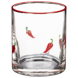 B&M HOME SS26 // ISLE LIFE - LIMITED TIME ONLY // CHILLI EMBOSS GLASS // £3 //