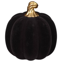 Flocked Pumpkin Black £5