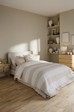 B&M HOME SS26 // RAW BEAUTY // TWO TONE MUSLIN SEERSUCKER DUVET SET - DOUBLE £20 KING £25 // EMBOSSED SHELL DUVET SET - DOUBLE £20 KING £25 // EXTRA LARGE CERAMIC VASE £18 //