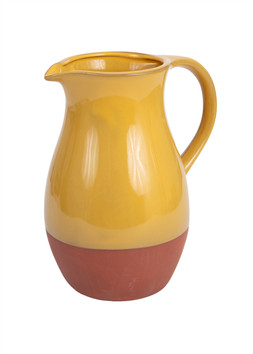 Glazed Terracotta Jug Ochre £24.99