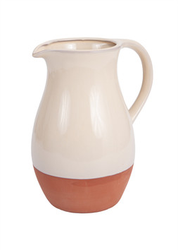 Glazed Terracotta Jug – Stone £24.99