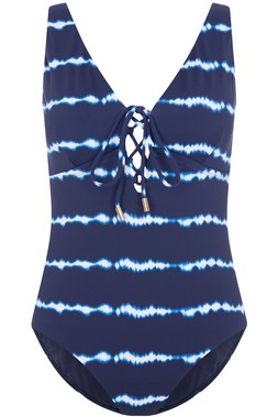 Tie Dye Plunge Neck Swimsuit £28