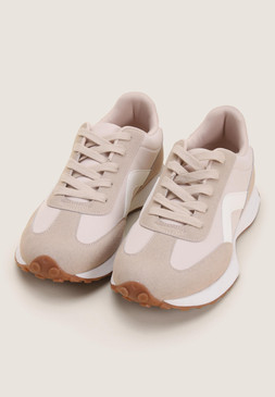 Nude Runner Square Trainers