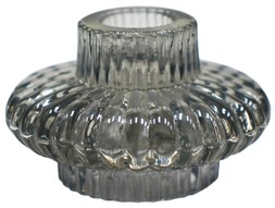 AIRLIE REVERSIBLE TAPER:TEALIGHT HOLDER GREY &pound;9.99