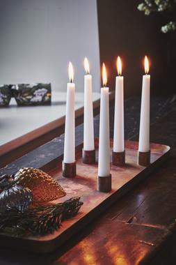 Copper Rectangle Centrepiece Metal With 5 Magnetic Candle Holders &pound;69.99