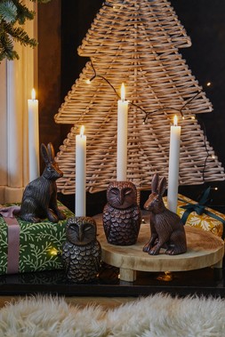 CAST ALUMINIUM OWL CANDLE HOLDER ANTIQUE COPPER £29.99, CAST ALUMINIUM OWL CANDLE HOLDER ANTIQUE BRASS £29.99, CAST ALUMINIUM HARE CANDLE HOLDER ANTIQUE BRASS £29.99, CAST ALUMINIUM HARE CANDLE HOLDER ANTIQUE COPPER £29.99