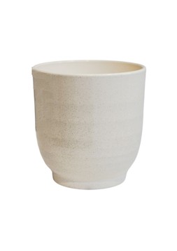 Sofia Vanilla Granite Planter H15.5cm D15.5cm £8.99
