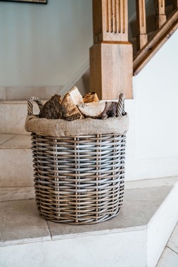 Wicker Log Basket Roundlined 50cm &pound;99.99