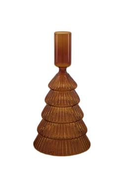 Willow Glass Tree Candle Holder Rust &pound;9.99