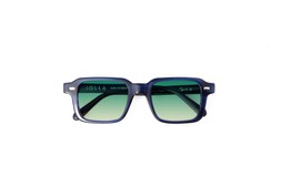 Angus in Stone Blue with Custom Lagoon Haze lenses