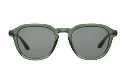 Barbour BAS-3107 Green Crystal & Gunmetal Round Men's Sunglasses