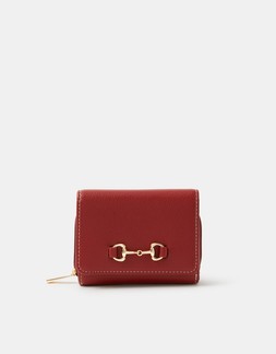 Horsebit Tri-Fold Purse
