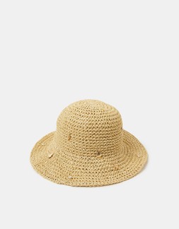 Charm Straw Bucket Hat