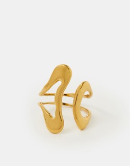 Gold Fluid Adjustable Ring