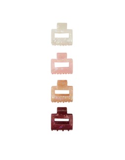 4-Pack Iridescent Square Claw Clips
