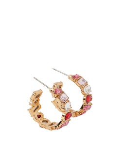 Sparkle Gem Hoop Pink
