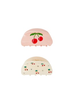 2-Pack Cherry Gem Claw Clips