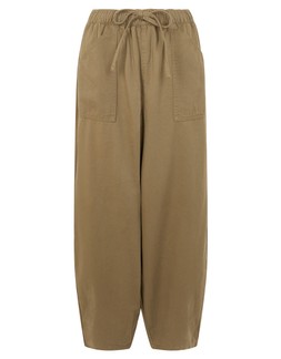Wide Leg Beach Trousers Green