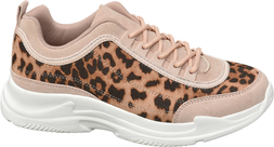 Deichmann Leopard Print Chunky Trainer