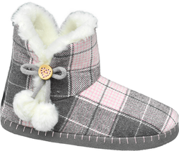 Deichmann Casa Mia Pink Grey Boot Slipper