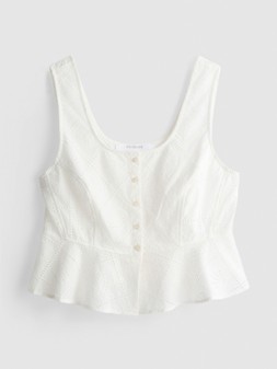 PRIMARK BUTTON CUTWORK TOP £16 €18 RON90 PLN80 CZK470 (2)