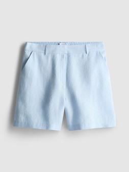 PRIMARK EDIT LINEN SHORT, LIGHT BLUE, £18, €20, $28, RON100, PLN90, CZK520