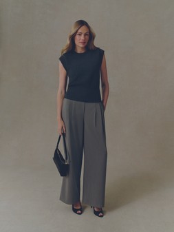PRIMARK PRESENTS BY COLEEN SHOULDER TANK, £14, €16, $20, RON80, PLN70, CZK415, PRIMARK PRESENTS BY COLEEN TAILORED WIDE LEG, £18, €20, $25, RON100, PLN90