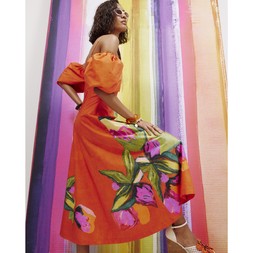 FLORAL BUST MAXI DRESS