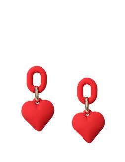 M&S Collection Matte Heart Drop Earrings