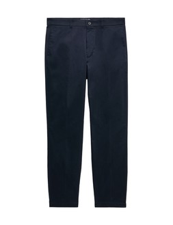 M&S Autograph Regular Fit Super Lightweight Chinos, Navy,£45