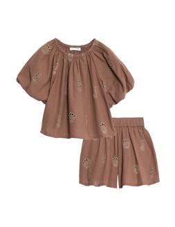 M&S Brown Pattern Co ord £24