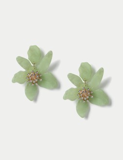 M&S Collection Floral Form Resin Drop Earrings £16.50