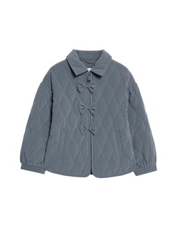 M&S Quilted Bow Jacket (2-8 Yrs) £24