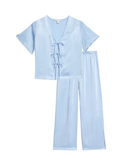 M&S Dream Satin Tie Front Pyjama Set £30